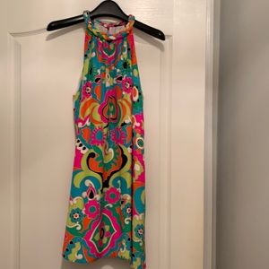 Alice and Trixie silk halter dress.